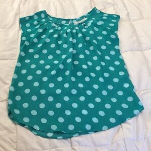 Lauren Conrad polka dot blouse